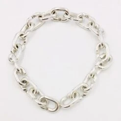 Bracelet à Grosse Maille En Argent -Vivalatina Boutiqe Bracelet grosse maille 2