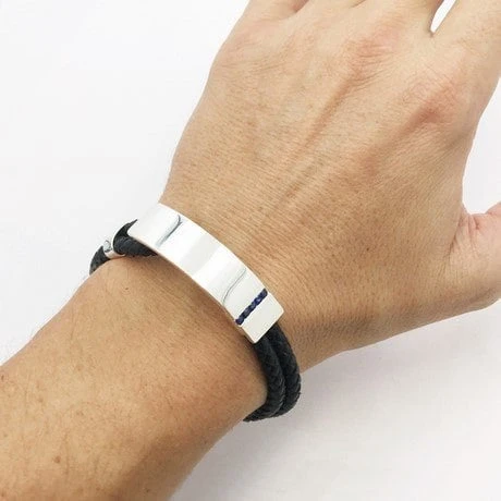 Bracelet Saphir Pour Homme De Luxe 4 Bracelet Saphir Pour Homme De Luxe – Image 2