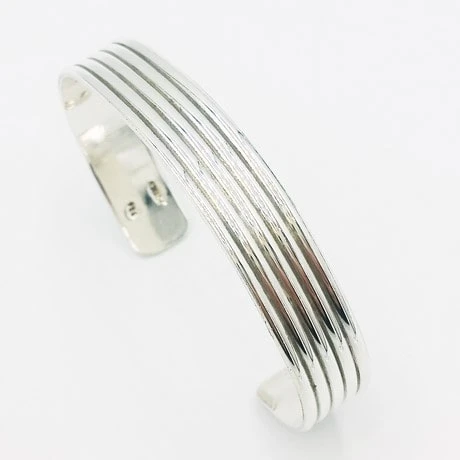 Bracelet Jonc Argent Pour Homme 4 Bracelet Jonc Argent Pour Homme – Image 2