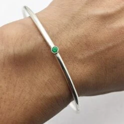 Bracelet Jonc Femme 32 Bracelet Jonc Femme -Vivalatina Boutiqe Bracelet jonc emeraude 5