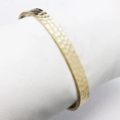 Bracelet Jonc Homme Martelé 22 Bracelet Jonc Homme Martelé -Vivalatina Boutiqe Bracelet jonc homme martele or 6