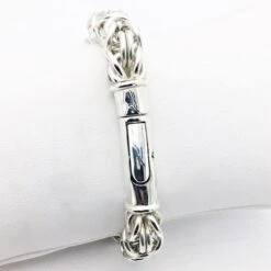 Bracelet Maille Royale En Argent -Vivalatina Boutiqe Bracelet maille byzantine 1