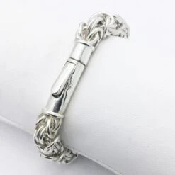 Bracelet Maille Royale En Argent -Vivalatina Boutiqe Bracelet maille byzantine 2