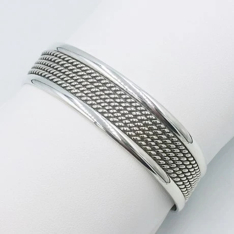 Bracelet Manchette Argent Massif Femme 6 Bracelet Manchette Argent Massif Femme – Image 4