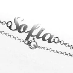 Bracelet Prénom En Or -Vivalatina Boutiqe Bracelet prenom or 18k 2