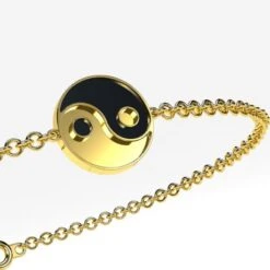 Bracelet Yin Yang -Vivalatina Boutiqe Bracelet yin yang or 5