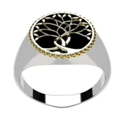 Chevalière Arbre De Vie -Vivalatina Boutiqe Chevaliere arbre de vie argent 4