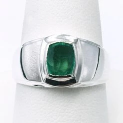 Chevalière Homme Emeraude