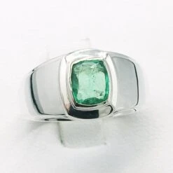 Chevalière Homme Emeraude -Vivalatina Boutiqe Chevaliere homme emeraude 2