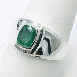 Chevalière Homme Emeraude -Vivalatina Boutiqe Chevaliere homme emeraude 6