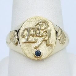 Chevalière Homme En Or Avec Initiales En Relief 18 Chevalière Homme En Or Avec Initiales En Relief -Vivalatina Boutiqe Chevaliere homme or initiale relief 4