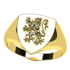 Chevalière Blason Lion Héraldique Pour Homme -Vivalatina Boutiqe Chevaliere lion heraldique 9