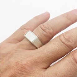 Chevalière Moderne -Vivalatina Boutiqe Chevaliere moderne argent 11