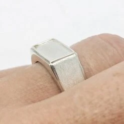 Chevalière Moderne -Vivalatina Boutiqe Chevaliere moderne argent 13