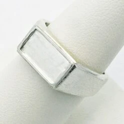 Chevalière Moderne -Vivalatina Boutiqe Chevaliere moderne argent 3