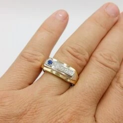 Bague De Fiançaille Pour Homme -Vivalatina Boutiqe Chevaliere moderne homme 1 min