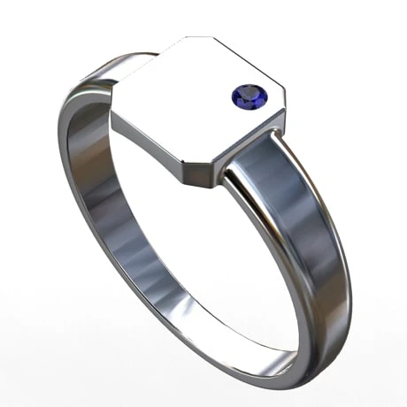 Chevalière Platine Pour Homme 2 Chevalière Platine Pour Homme