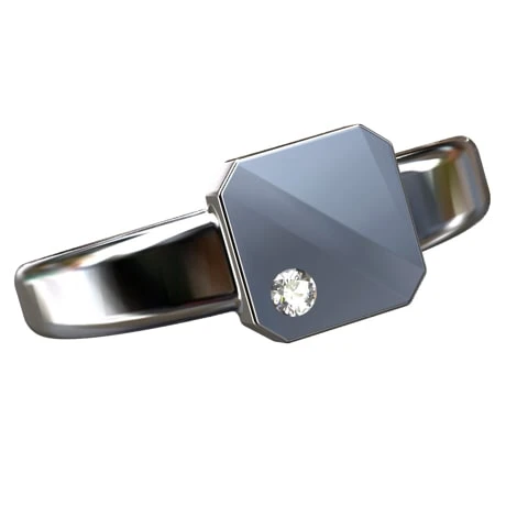 Chevalière Platine Pour Homme 3 Chevalière Platine Pour Homme – Image 2