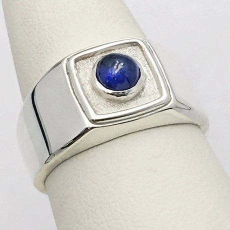 Chevalière Saphir Homme 4 Chevalière Saphir Homme – Image 2