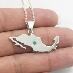 Collier Mexicain: Carte Du Mexique -Vivalatina Boutiqe Collier Mexique emeraude 7
