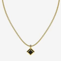 Collier Diamant Noir -Vivalatina Boutiqe Collier diamant noir 2