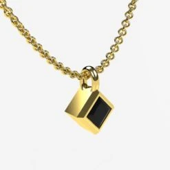 Collier Diamant Noir -Vivalatina Boutiqe Collier diamant noir 3