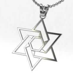 Collier Juif Étoile De David En Or -Vivalatina Boutiqe Collier juif etoile david 3