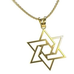 Collier Juif Étoile De David En Or -Vivalatina Boutiqe Collier juif etoile david 4
