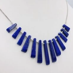 Collier Lapis Lazuli Or -Vivalatina Boutiqe Collier lapis lazuli 3