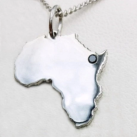 Pendentif Afrique Argent 4 Pendentif Afrique Argent – Image 2