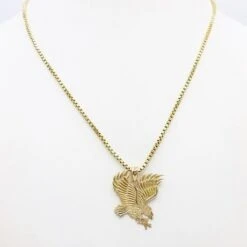Pendentif Aigle En Or Massif -Vivalatina Boutiqe Collier pendentif aigle or 4