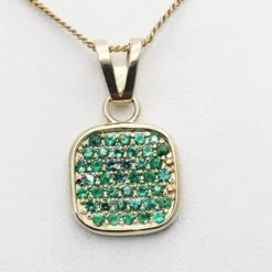 Pendentif Émeraude Pour Homme -Vivalatina Boutiqe Collier pendentif emeraude homme 13