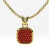Pendentif Rubis Pour Homme -Vivalatina Boutiqe Collier pendentif rubis homme 1