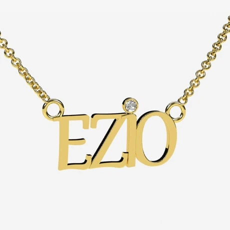 Collier Prénom Personnalisé Diamant 8 Collier Prénom Personnalisé Diamant – Image 6