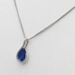 Collier Saphir Bleu -Vivalatina Boutiqe Collier saphir bleu or 4
