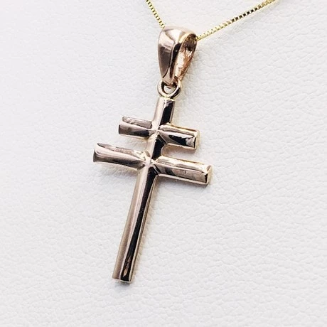 Pendentif Croix De Lorraine En Or 10 Pendentif Croix De Lorraine En Or – Image 8