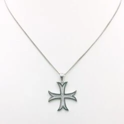 Pendentif Croix Des Templiers En Or 16 Pendentif Croix Des Templiers En Or -Vivalatina Boutiqe Croix templier or blanc 2