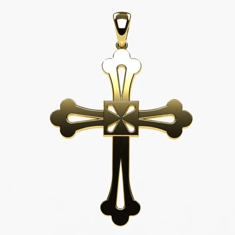 Croix Tréflée En Or 8 Croix Tréflée En Or – Image 6