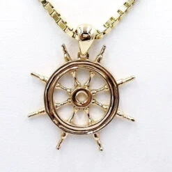 Pendentif Barre De Gouvernail En Or -Vivalatina Boutiqe GOUVERNAIL Copiar