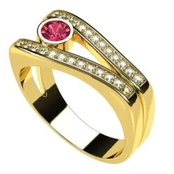 Grosse Bague Or Pour Femme -Vivalatina Boutiqe Grosse bague diamants or pour femme 10