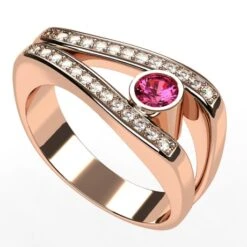 Grosse Bague Or Pour Femme -Vivalatina Boutiqe Grosse bague diamants or pour femme 12