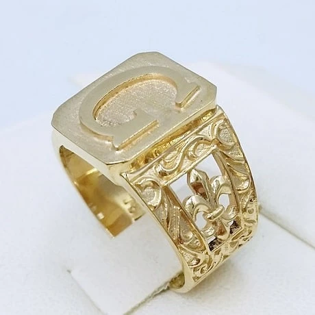 Grosse Chevalière Homme Personnalisée Avec Initiale 10 Grosse Chevalière Homme Personnalisée Avec Initiale – Image 8