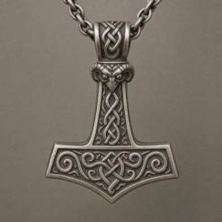 Pendentif Marteau De Thor En Argent