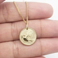 Médaille De Colombe -Vivalatina Boutiqe Medaille bapteme colombe