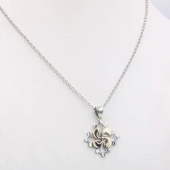 Médaille Croix Occitane Et Basque -Vivalatina Boutiqe Medaille deux croix or et argent 3