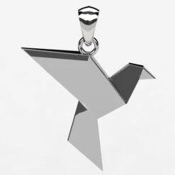 Pendentif Colombe De L'Esprit Saint -Vivalatina Boutiqe Pendentif colombe or 6