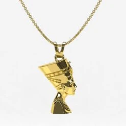 Pendentif De La Reine Égyptienne Néfertiti -Vivalatina Boutiqe Pendentif Nefertiti 4