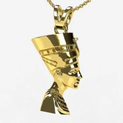 Pendentif De La Reine Égyptienne Néfertiti -Vivalatina Boutiqe Pendentif Nefertiti 6
