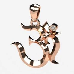 Pendentif OM En Or 21 Pendentif OM En Or -Vivalatina Boutiqe Pendentif OM or 5