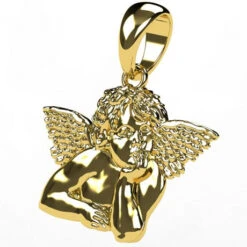 Pendentif Ange En Or -Vivalatina Boutiqe Pendentif ange or 18 carats 4